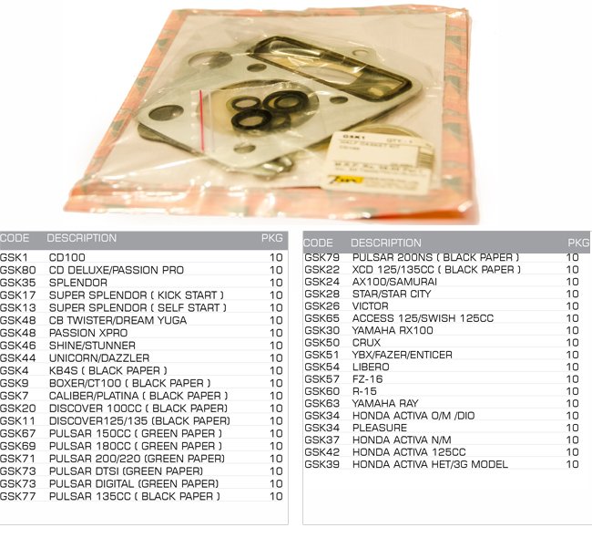 gasket kit half gasket kit half