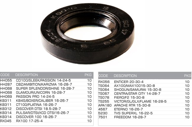 oil seal kick shaft oil seal kick shaft
