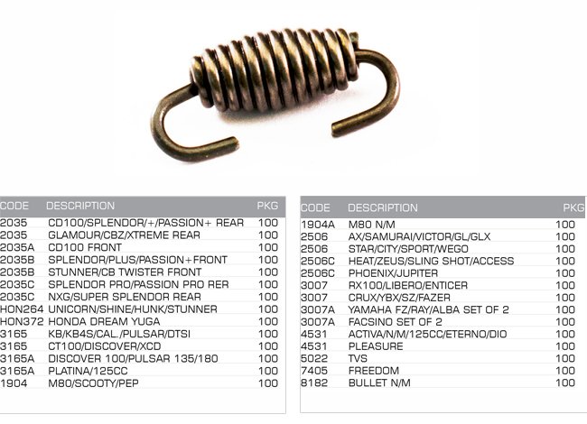 spring brake shoe spring brake shoe
